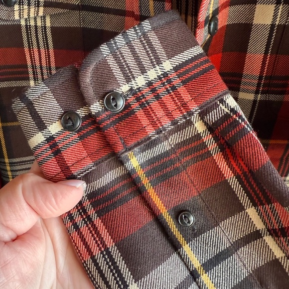 Ralph Lauren Red and Black Casual Button Down Shirt Women’s Sz L - Picture 4 of 16